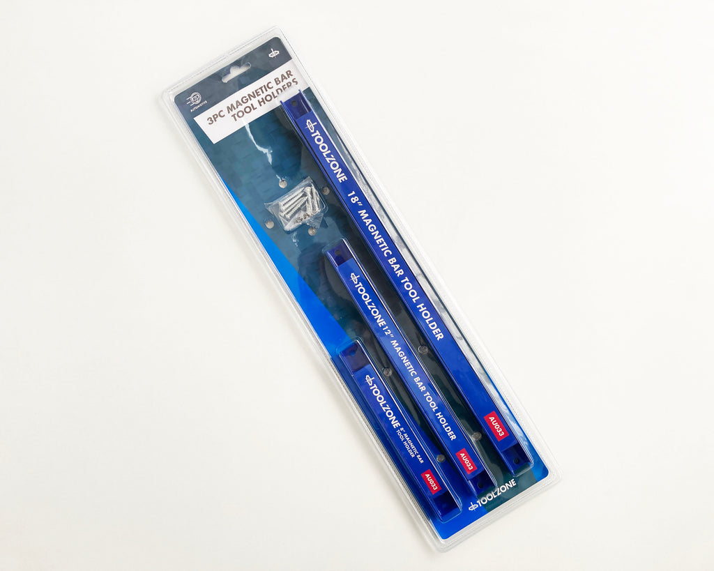 3PC MAGNETIC TOOL BARS 8/12/18 INCH AU033