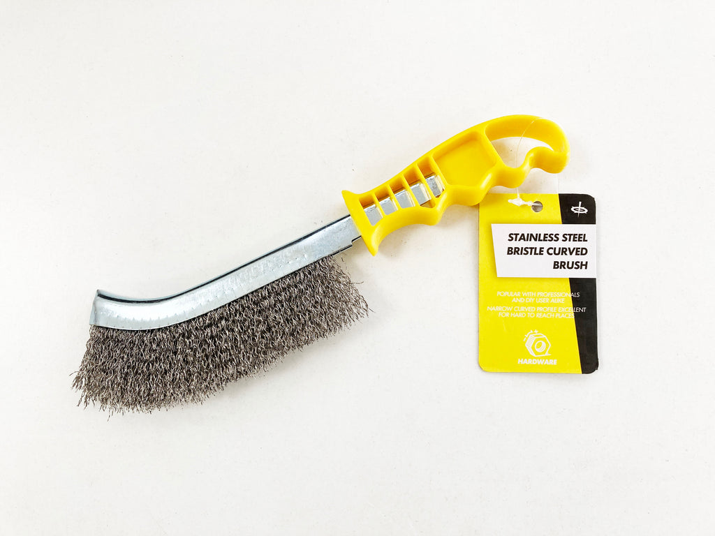 STAINLESS STEEL WIRE BRISTLE CURVED BRUSH BR059