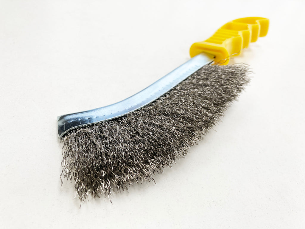 STAINLESS STEEL WIRE BRISTLE CURVED BRUSH BR059