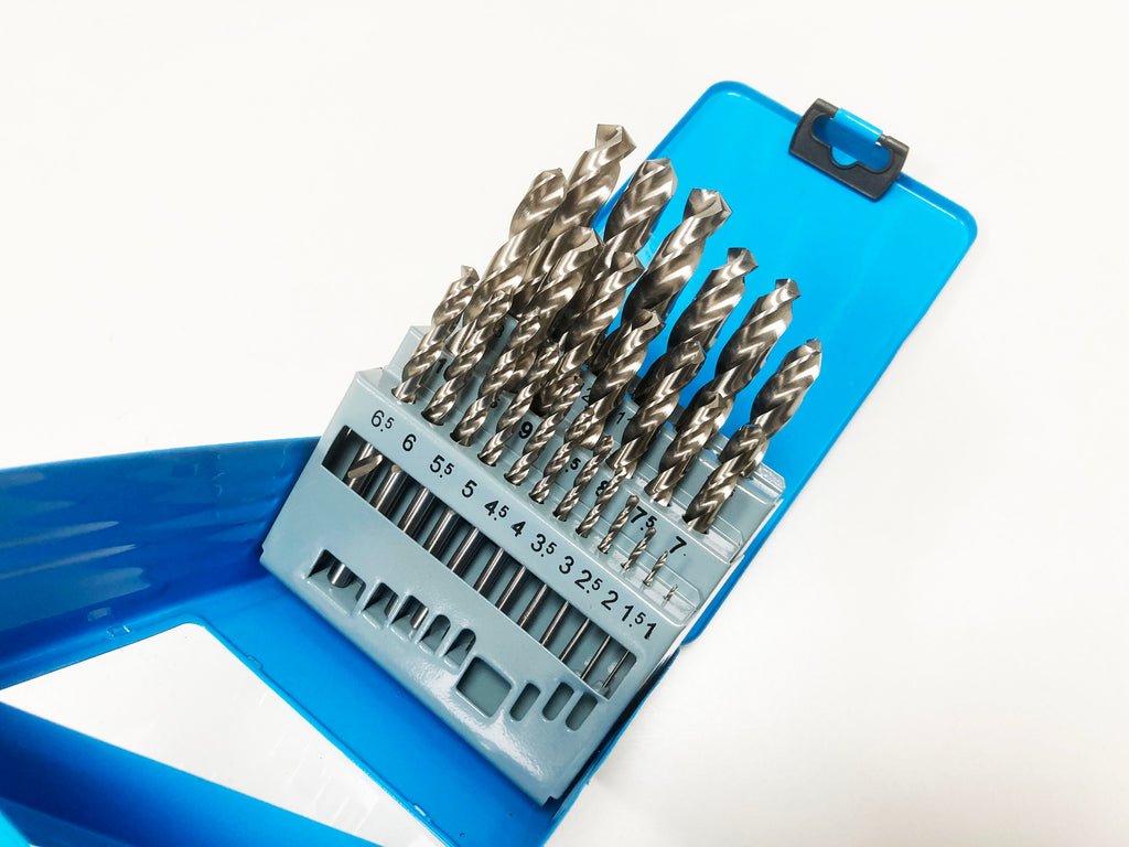 25PC HI-QUALITY HSS DRILL SET IN METL CASE 1-13mm DR209