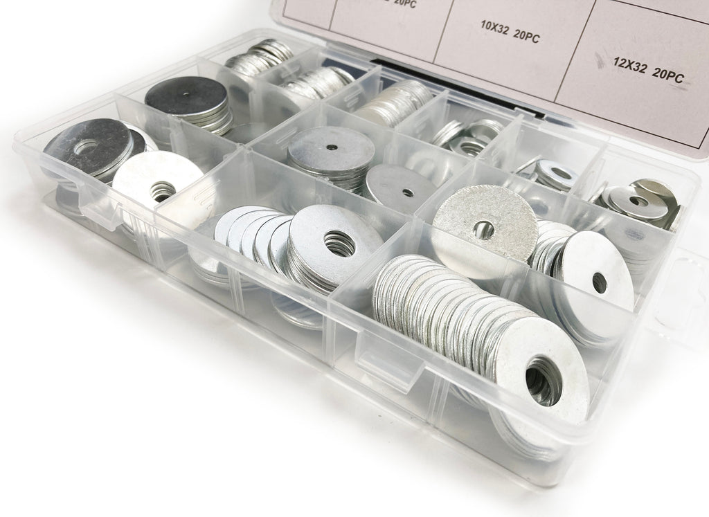 240PC LARGE PENNY WASHERS ASSORTMENT BOX HW002