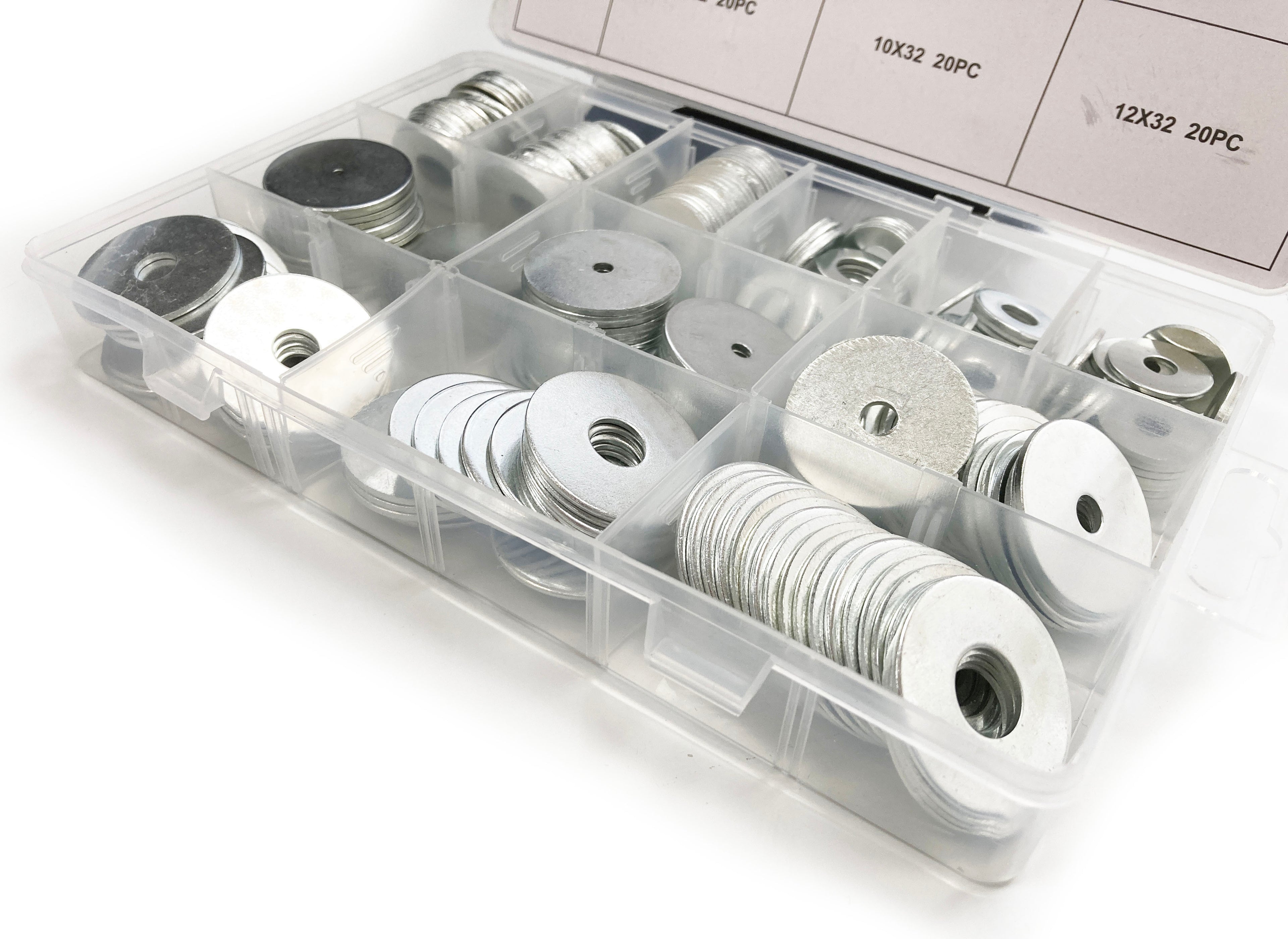 240PC LARGE PENNY WASHERS ASSORTMENT BOX HW002