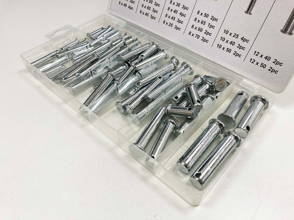 60PC CLEVIS PINS ASSORTMENT BOX  HW018