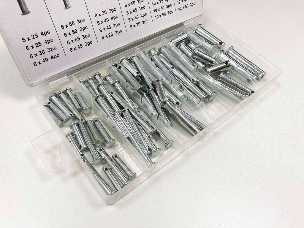 60PC CLEVIS PINS ASSORTMENT BOX  HW018