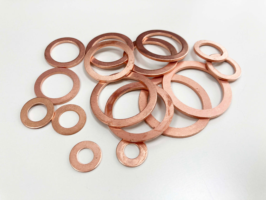 140PC SOLID COPPER WASHER ASSORT. BOX HW180