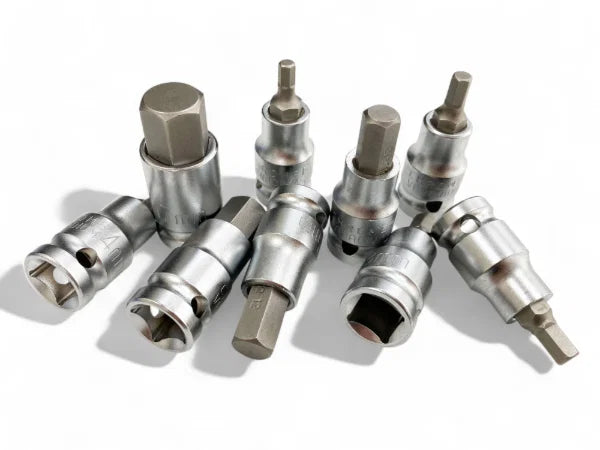 9PC 1/2" HEX BIT SET 4 - 17MM HX039