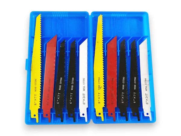 10PC RECIPROCATING SAW BLADES PA074