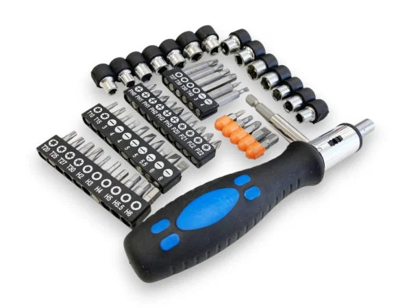 57PC RATCHET SCREWDRIVER & SOCKET SET