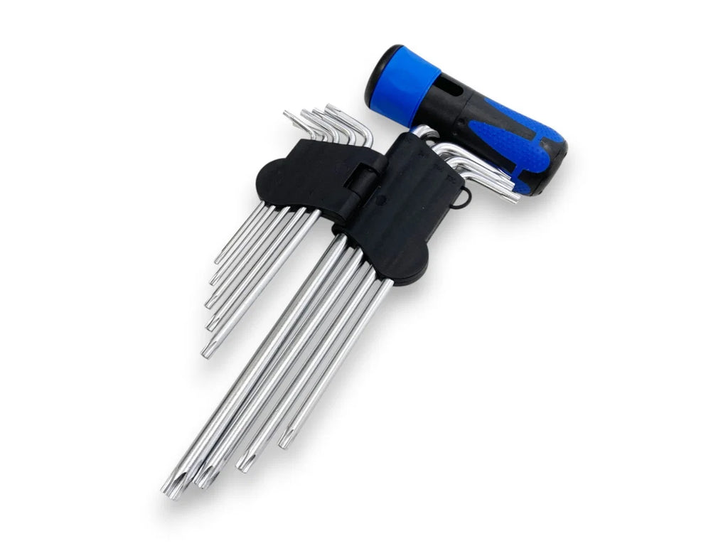 9PC SECURITY STAR KEYS C/W HANDLE SD139