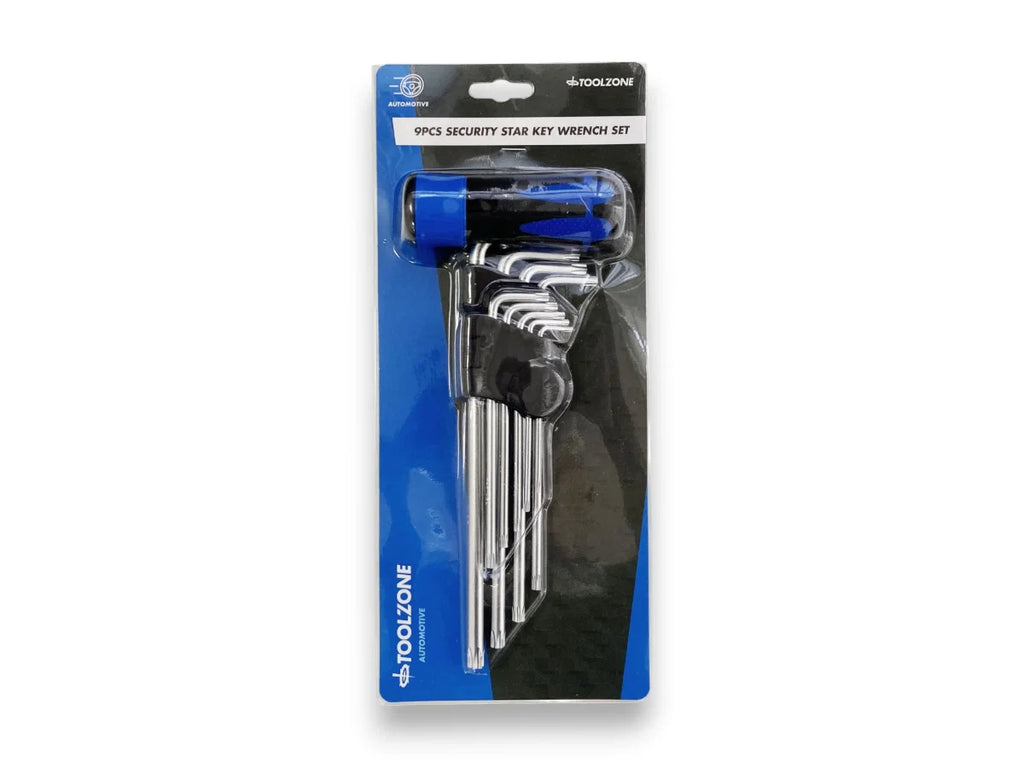 9PC SECURITY STAR KEYS C/W HANDLE SD139