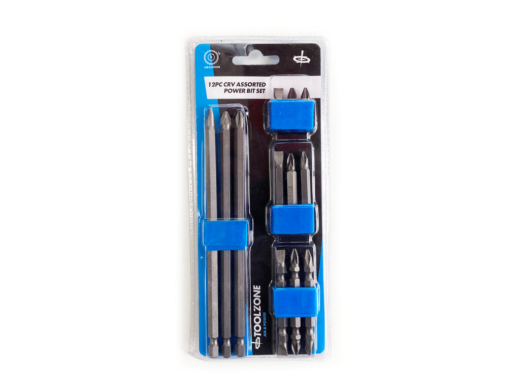 12PC ASSORTED SCREWDRIVER POWER BIT SET SD230