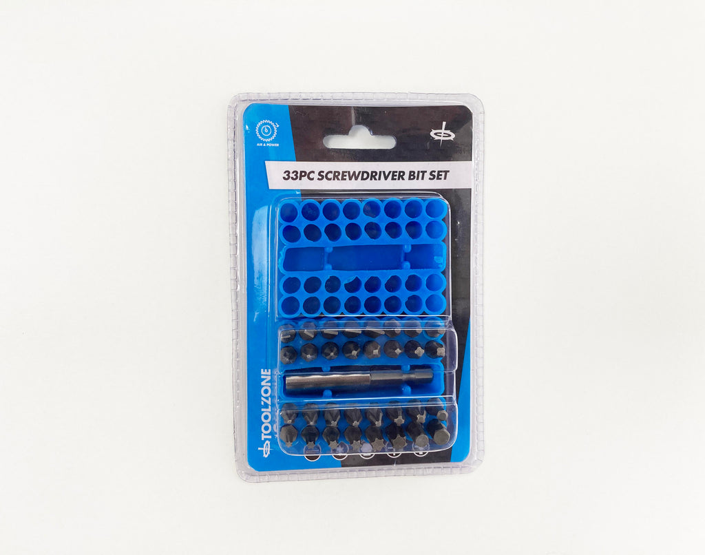 33PC CRV SCREWDRIVER POWER BIT SET & HOLDER SD236