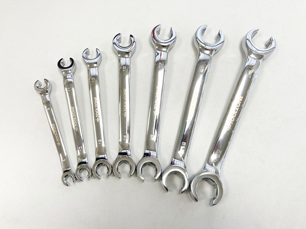 7PC FLARE NUT WRENCH SET SP199 8-24mm