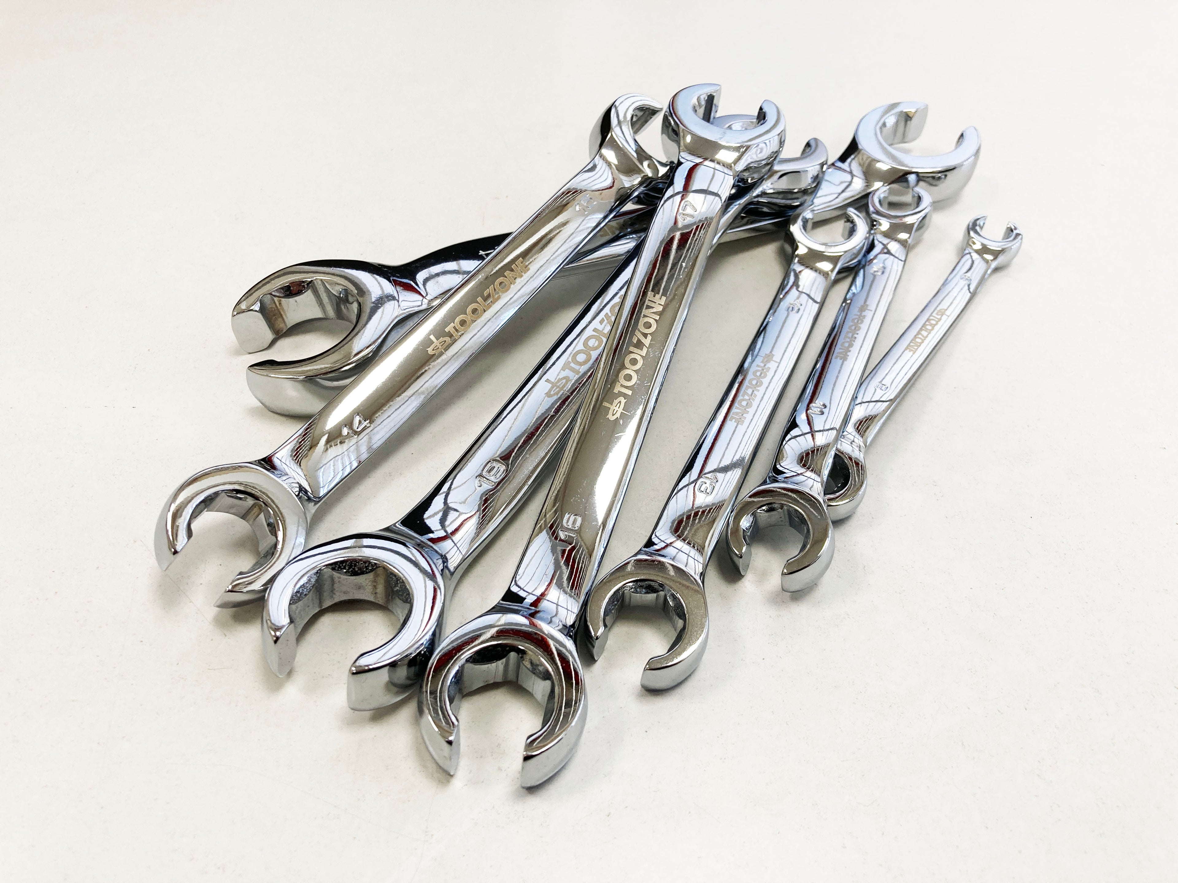 7PC FLARE NUT WRENCH SET SP199 8-24mm