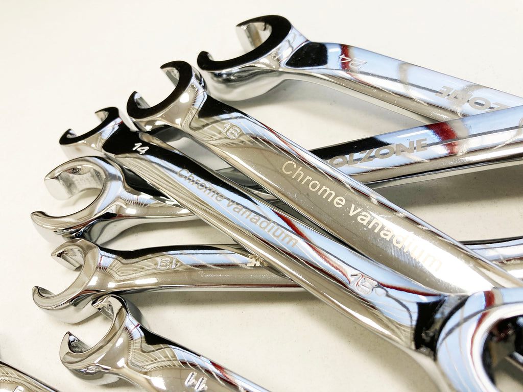7PC FLARE NUT WRENCH SET SP199 8-24mm