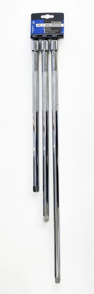 I/2 EXTENSION BARS EXTRA LONG 3PC SET TOOLZONE