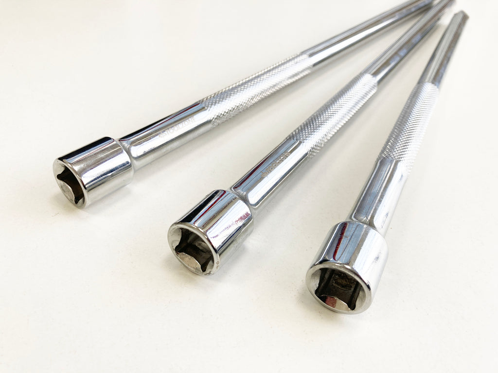3PC 1/2" LONG EXTENSION BARS 15/18/24" SS023