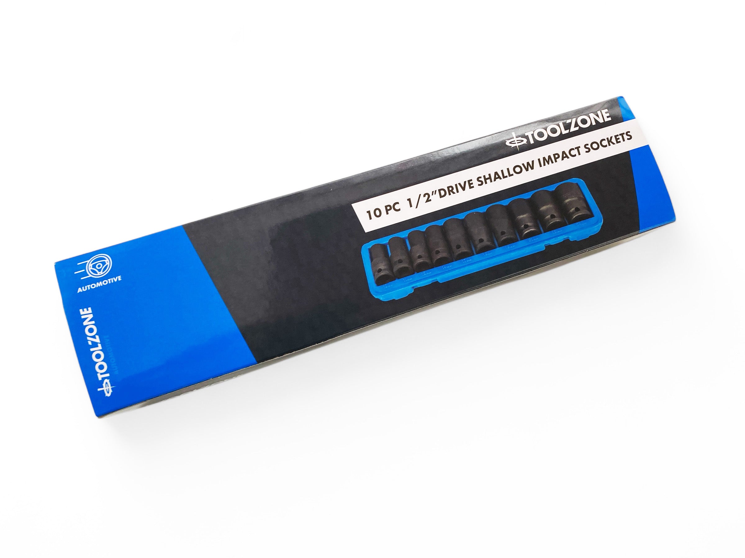 10PC 1/2 SHALLOW IMPACT SOCKETS SS125 19-24mm