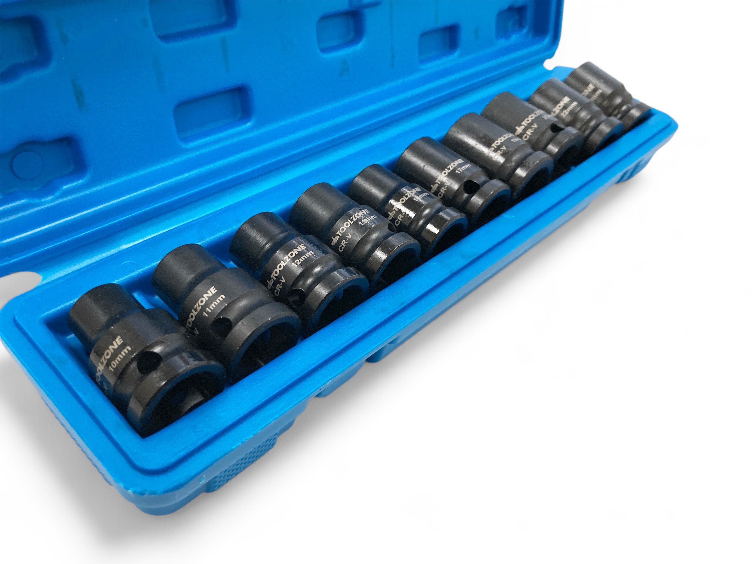 10PC 1/2 SHALLOW IMPACT SOCKETS SS125 19-24mm
