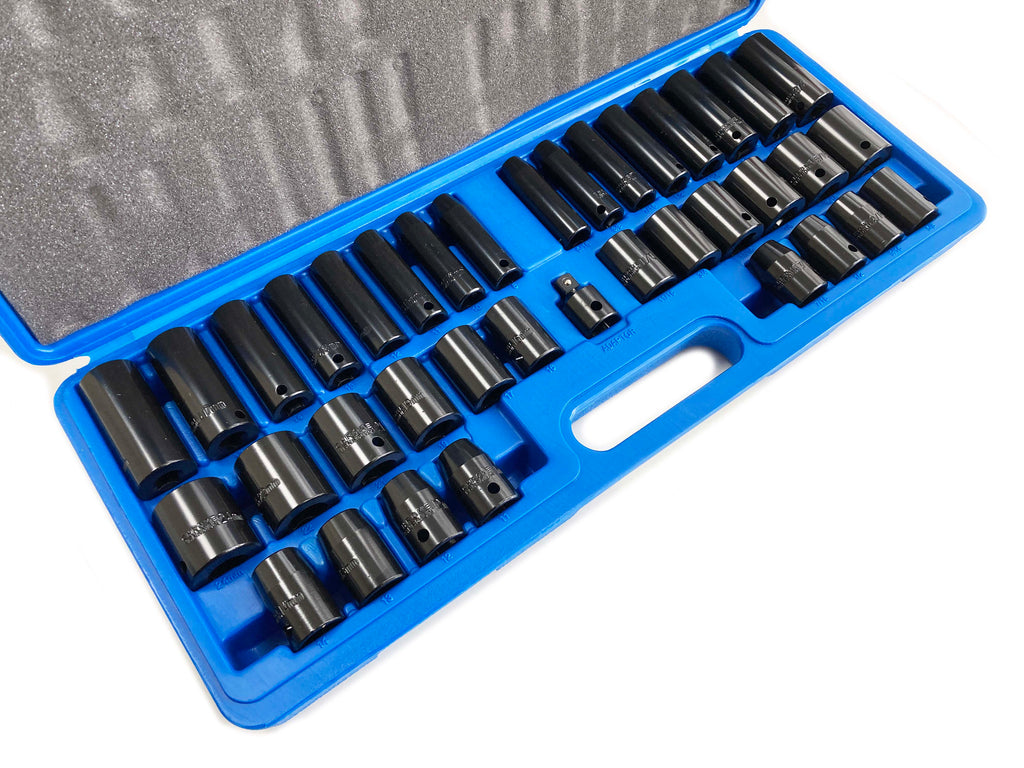 38PC 3/8 & 1/2 IMPACT SOCKETS DEEP /  SHALLOW SOCKET SS128