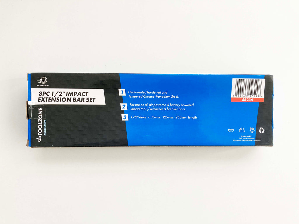 3PC 1/2" IMPACT EXTENSION BARS