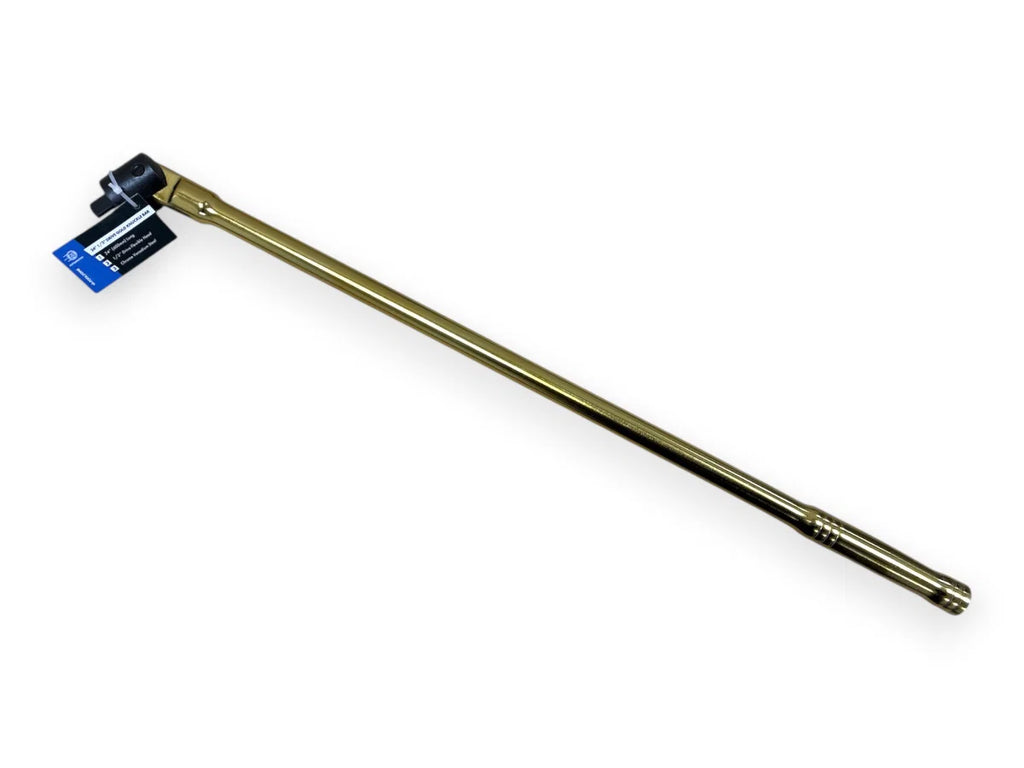 24" X 1/2" GOLD FLEXIBLE KNUCKLE BREAKER BAR HEAVY DUTY SS323