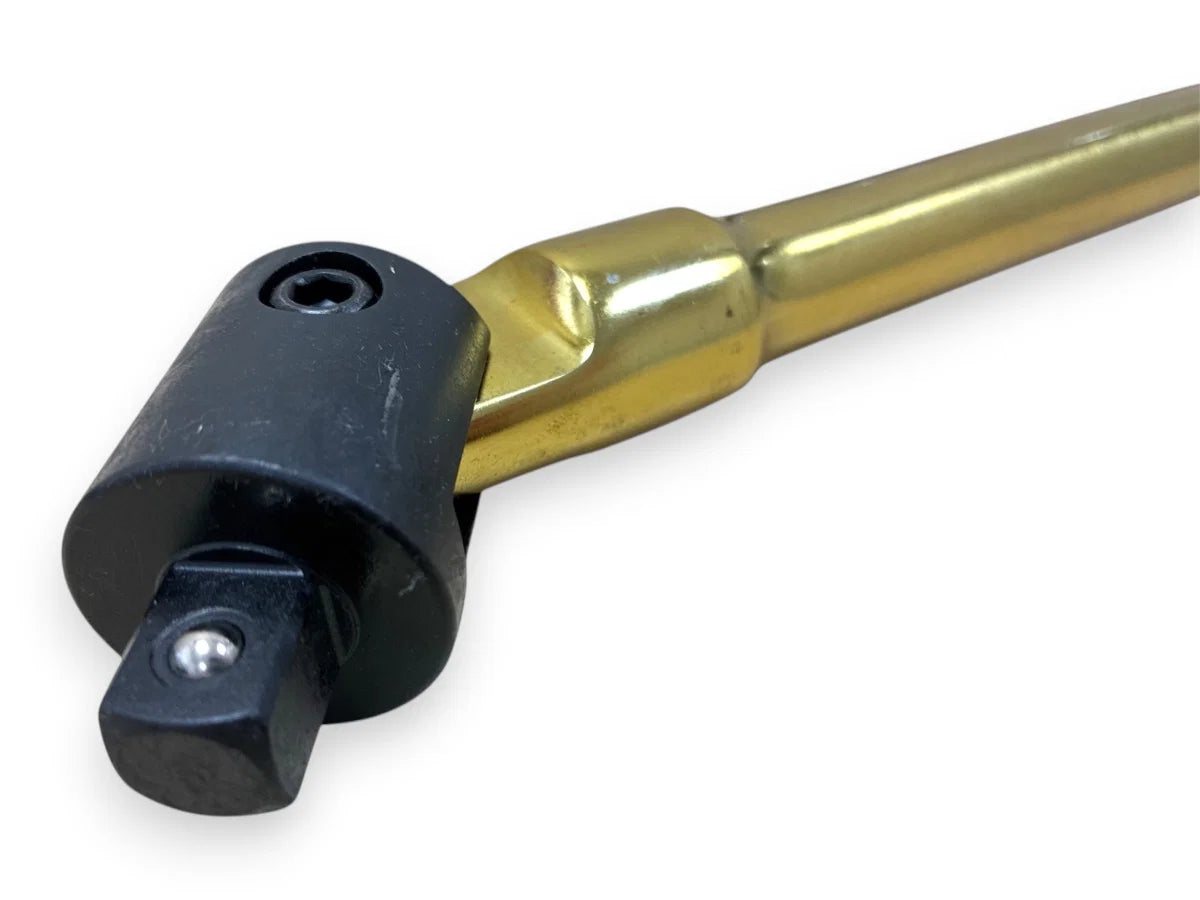 24" X 1/2" GOLD FLEXIBLE KNUCKLE BREAKER BAR HEAVY DUTY SS323