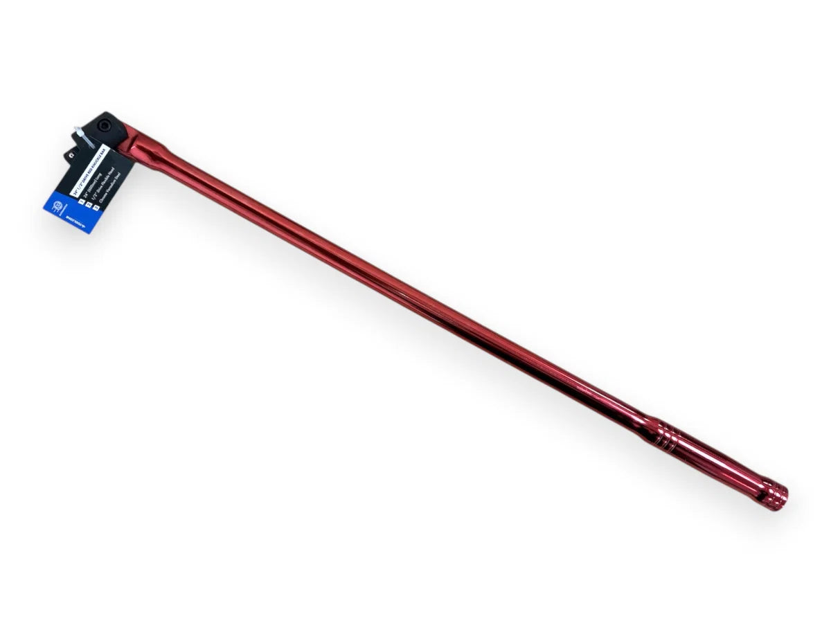 24" X 1/2" RED FLEXIBLE KNUCKLE BREAKER BAR HEAVY DUTY SS324