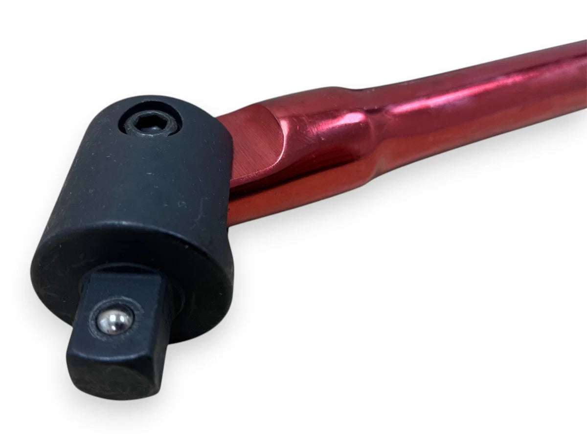 24" X 1/2" RED FLEXIBLE KNUCKLE BREAKER BAR HEAVY DUTY SS324