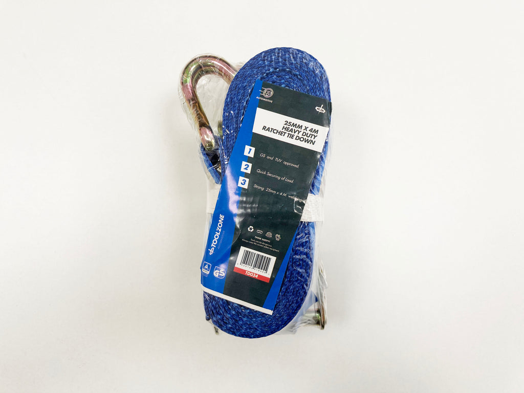 1'' X 4M HEAVY DUTY RATCHET TIE DOWN TD034