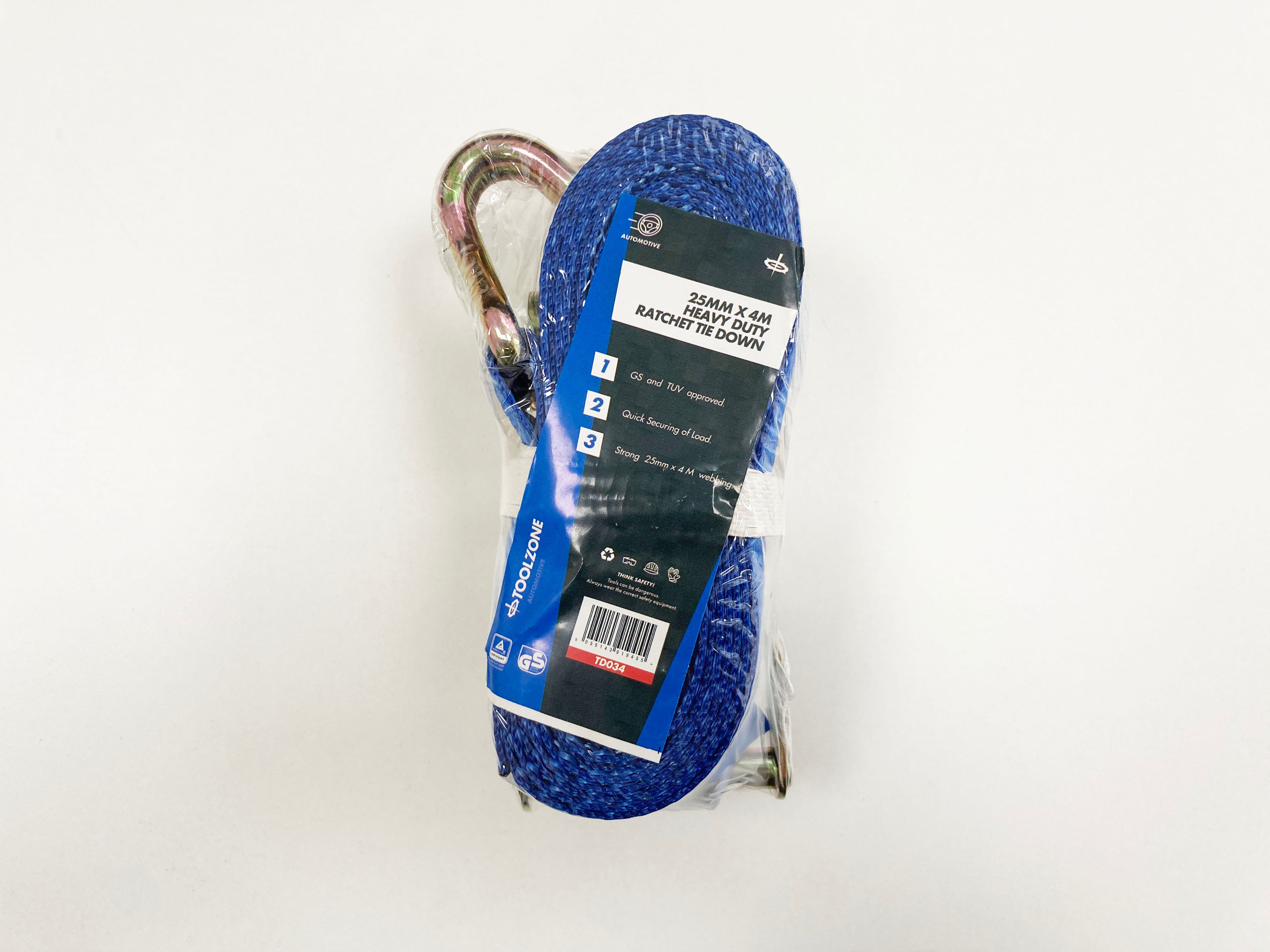 1'' X 4M HEAVY DUTY RATCHET TIE DOWN TD034