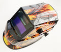 WELDING HELMET FLAME EFFECT VARIABLE MODE SETTINGS WH046