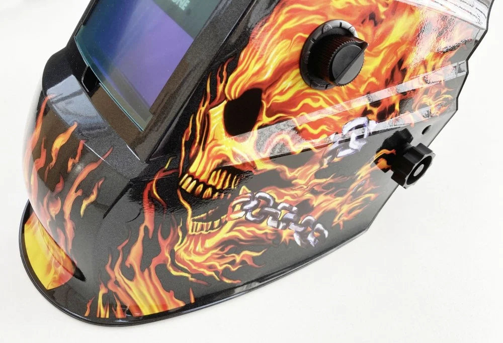 WELDING HELMET FLAME EFFECT VARIABLE MODE SETTINGS WH046