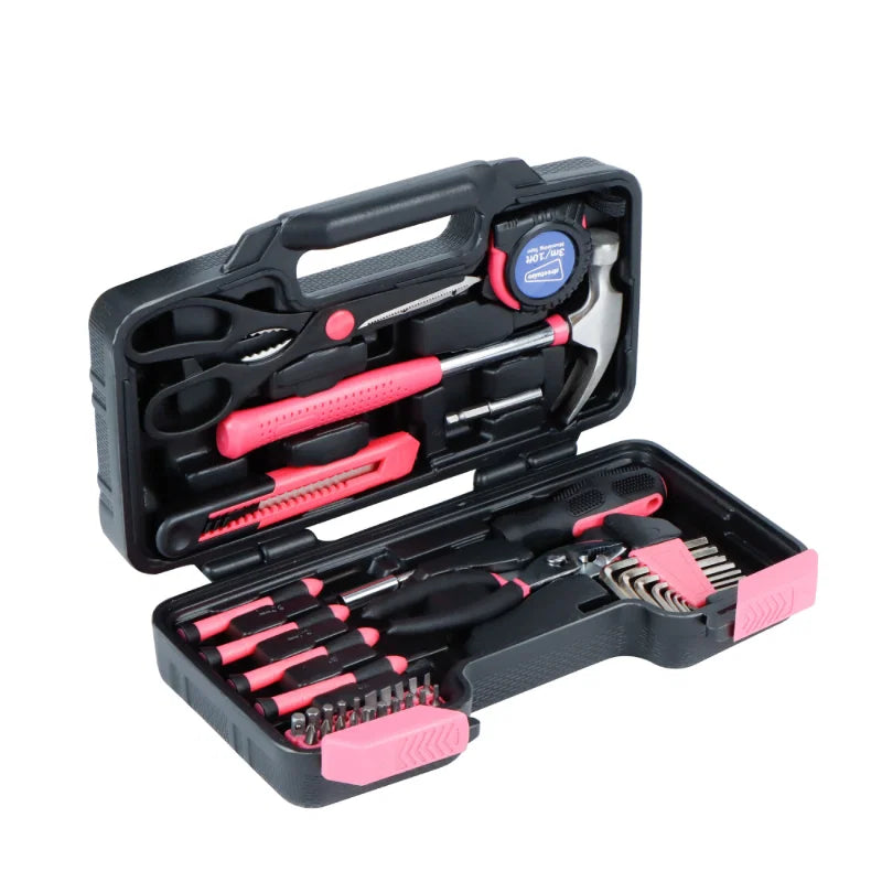 Streetwize Screwdriver Set - Pink, 39 Pieces 'Think Pink' Tool Kit 39pc
