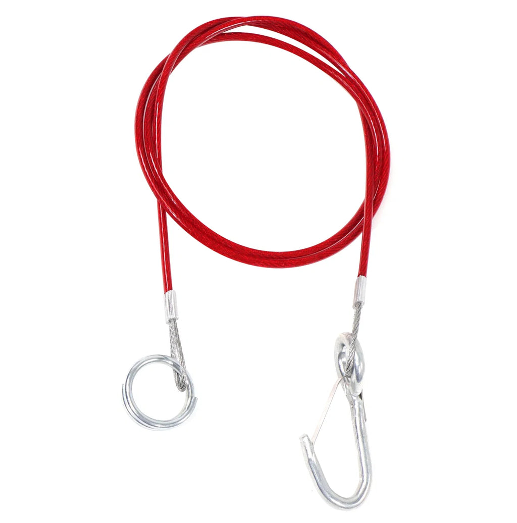 1m Breakaway Safety Cable Trailer Towing red