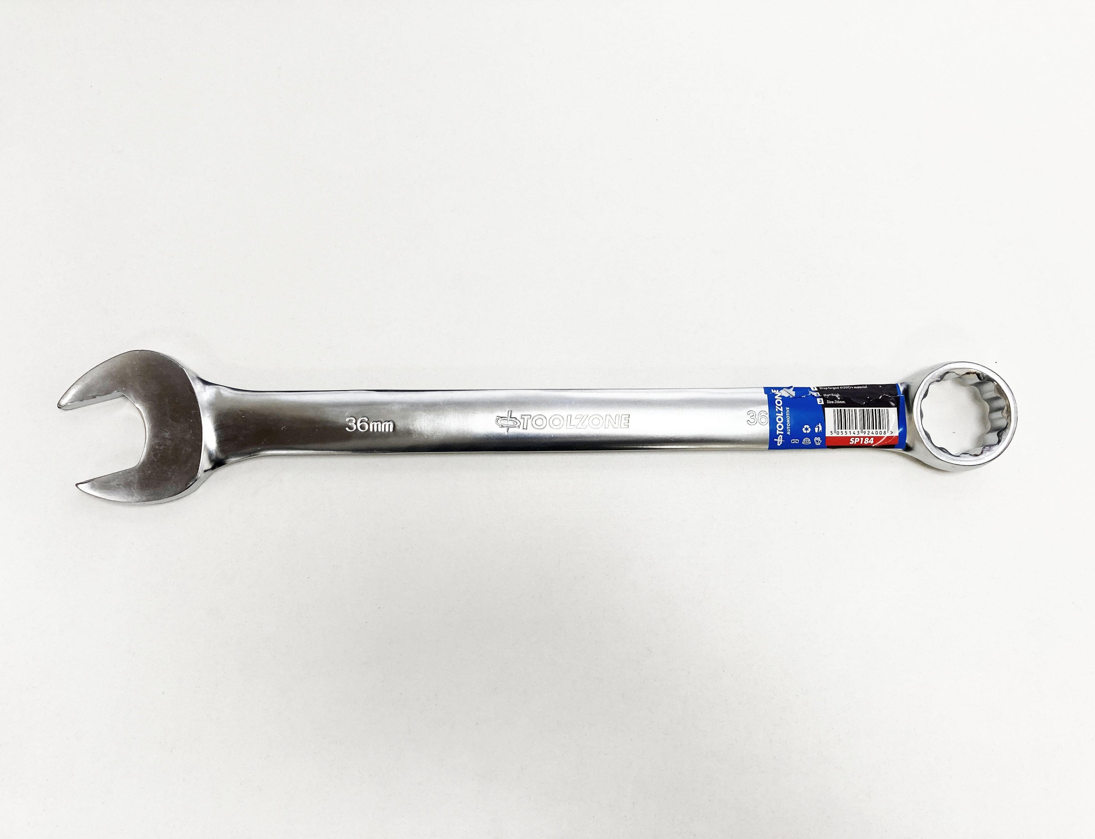 36mm Polished Crv Combi Spanner RING OPEN END