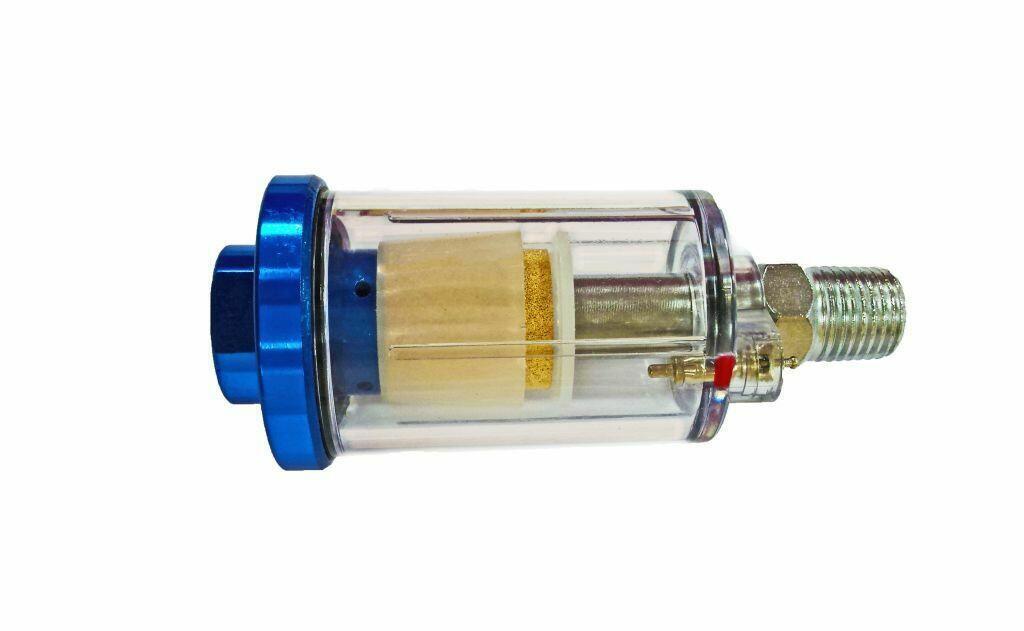 Spray Paint Gun 1/4 BSP Mini in Line Air Filter Moisture Water Trap Air Tool
