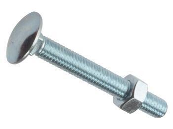 Carriage Bolt & Nut ZP M6 x 150mm Bag 10