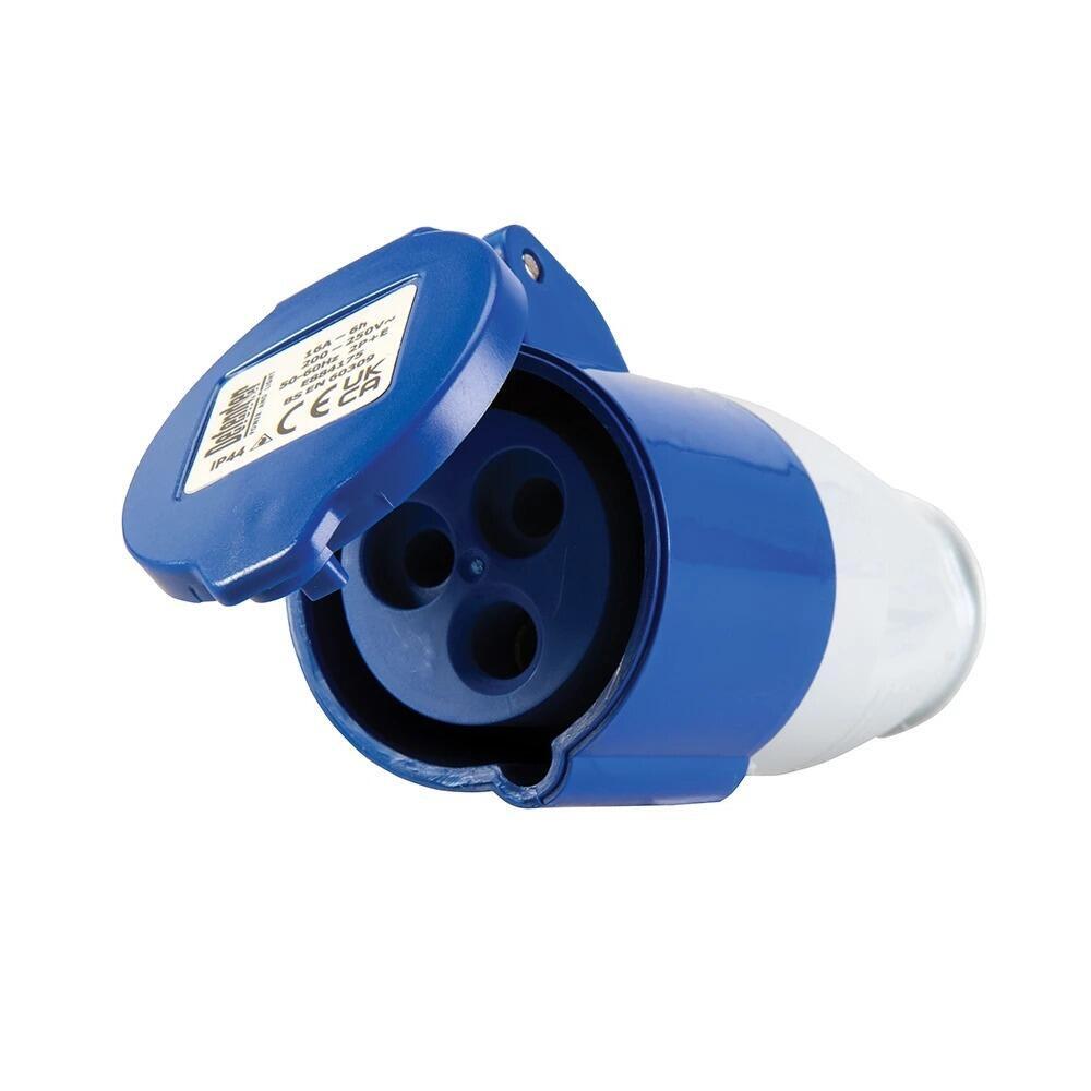 Defender 230V BLUE Socket Coupler 3 PIN FEMALE