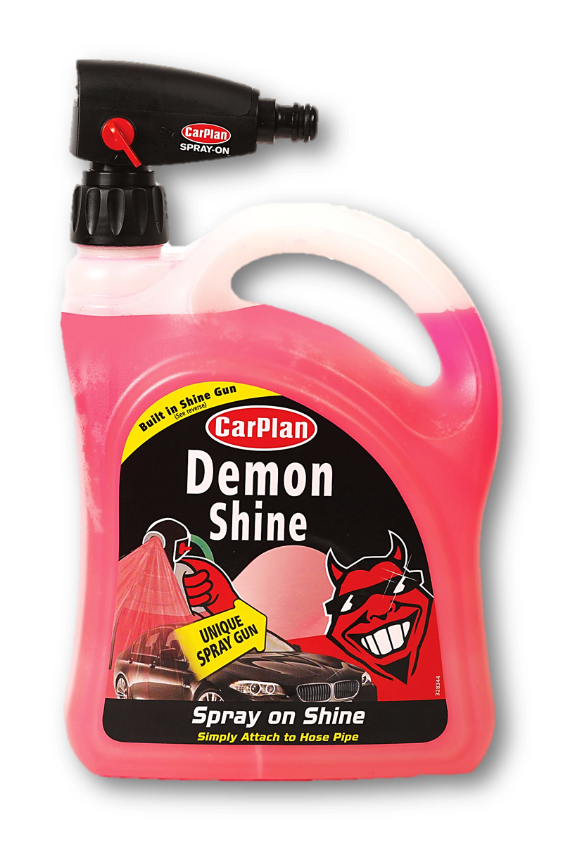 Carplan Demon Shine Spray On Shine Car Wax Polish Spray & Wipe 2L Snow Gun