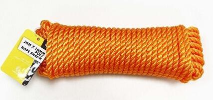 20M X 10mm Orange Poly Rope