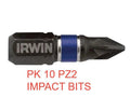 IRWIN Impact Pro  PZ2 25mm (Pack 10) Performance Screwdriver Bits
