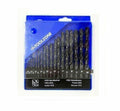 19 piece HSS Drill Bit Set Metric 1mm - 10mm For Metal Steel Wood Plastic