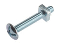 M6 x 30mm Bag 25 Roofing Bolt and Nut ZP