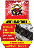 Strong As An Ox 48mm X 5m Industrial Anti Slip Tape Black Grip Adhesive Safety